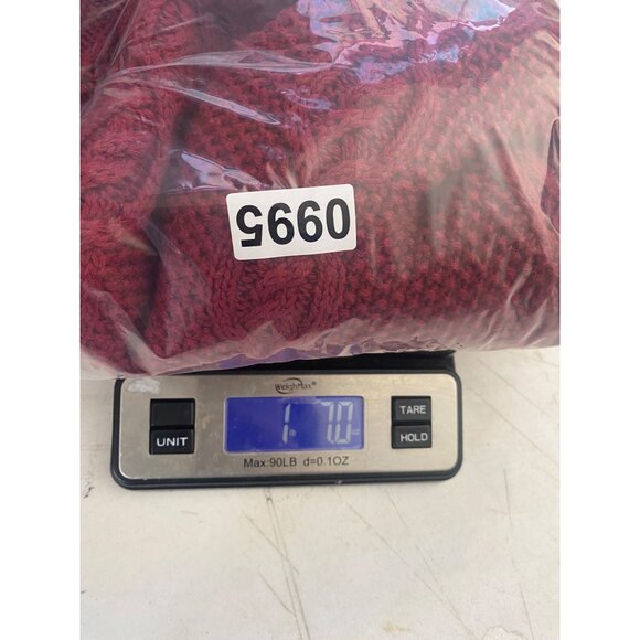 Ruff Hewn Chunky Cable Knit Sweater Womens L Ramie Cotton Crew Neck Cabin Core - Picture 13 of 13